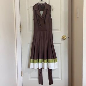 Jessica Howard NWT brown faux wrap-dress